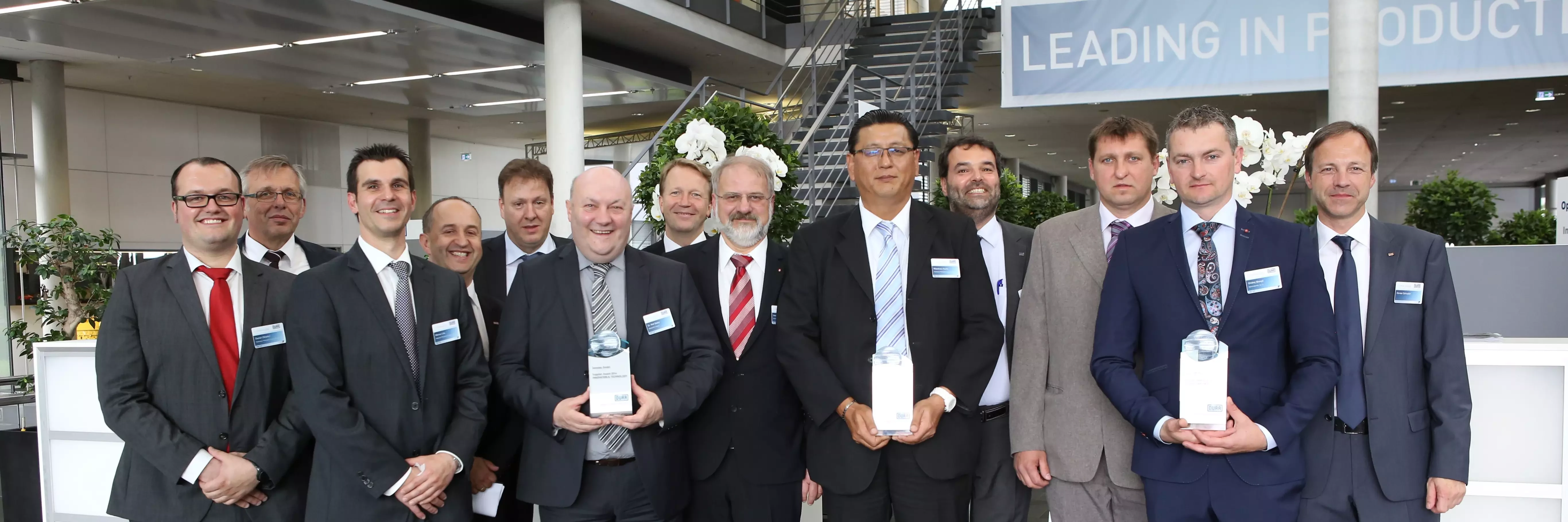 Foto der Gewinner des Dürr Supplier Award