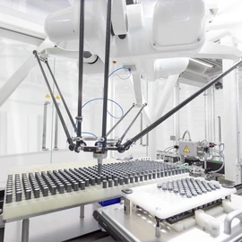 Robotergreifer zur Sortierung und Bestückung von Zellen zur Herstellung von Batteriemodulen