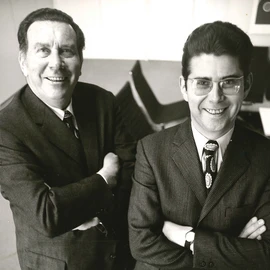 Heinz Dürr (right) with his father Otto Dürr (left)