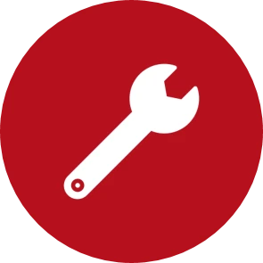 icon wrench red