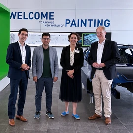 Hanjo Hermann, Tayfun Tok, Dr. Sandra Detzer and Dr. Hannes Schmüser (from left to right)