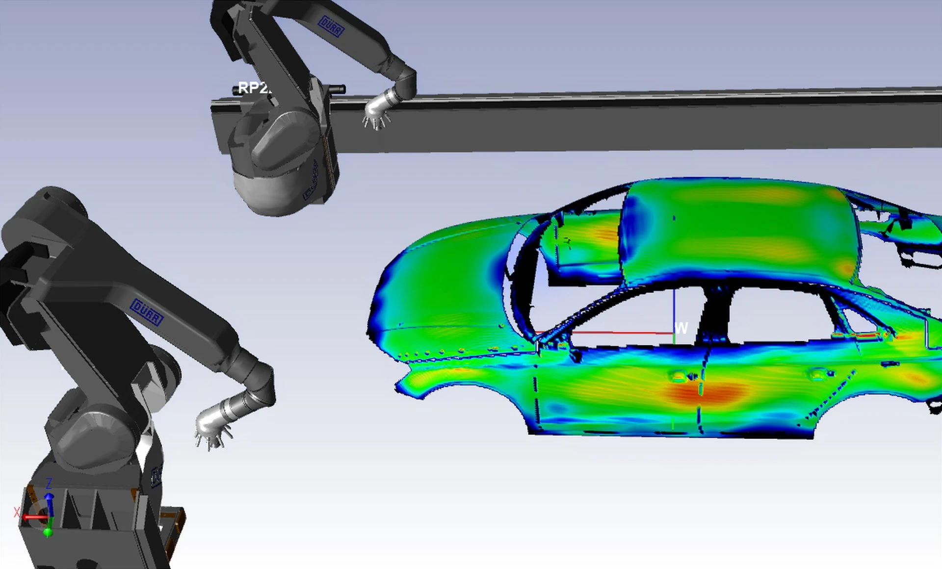 paint layer thickness simulation