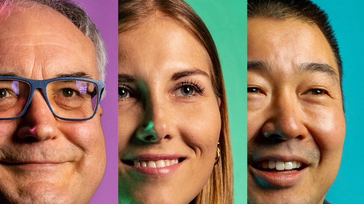 Portraits of three duerr employees