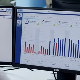 DXQplant.analytics aims at improving the first-run-rate of a production system.