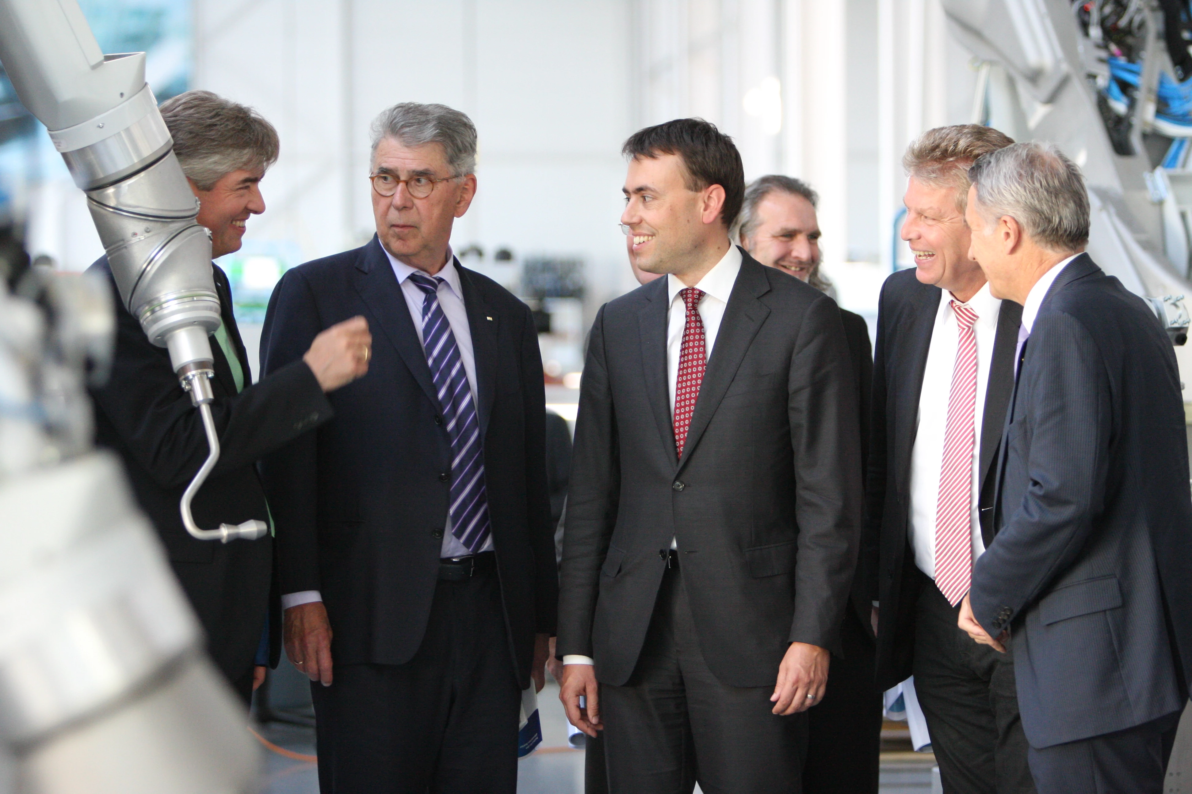 Heinz Duerr and Minister of Finance Nils Schmid