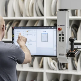 Software zur schnellen Auswahl der Bearbeitungsprogramme und des Kantenmaterials