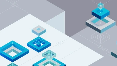 Graphic illustration of building blocks