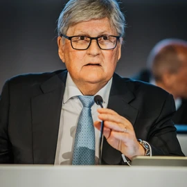 Gerhard Federer bei der Dürr-Hauptversammlung 2024