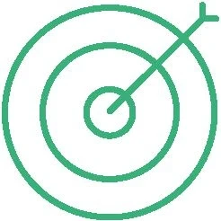 Icon of a dartboard