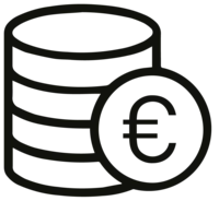 icon stack of coins