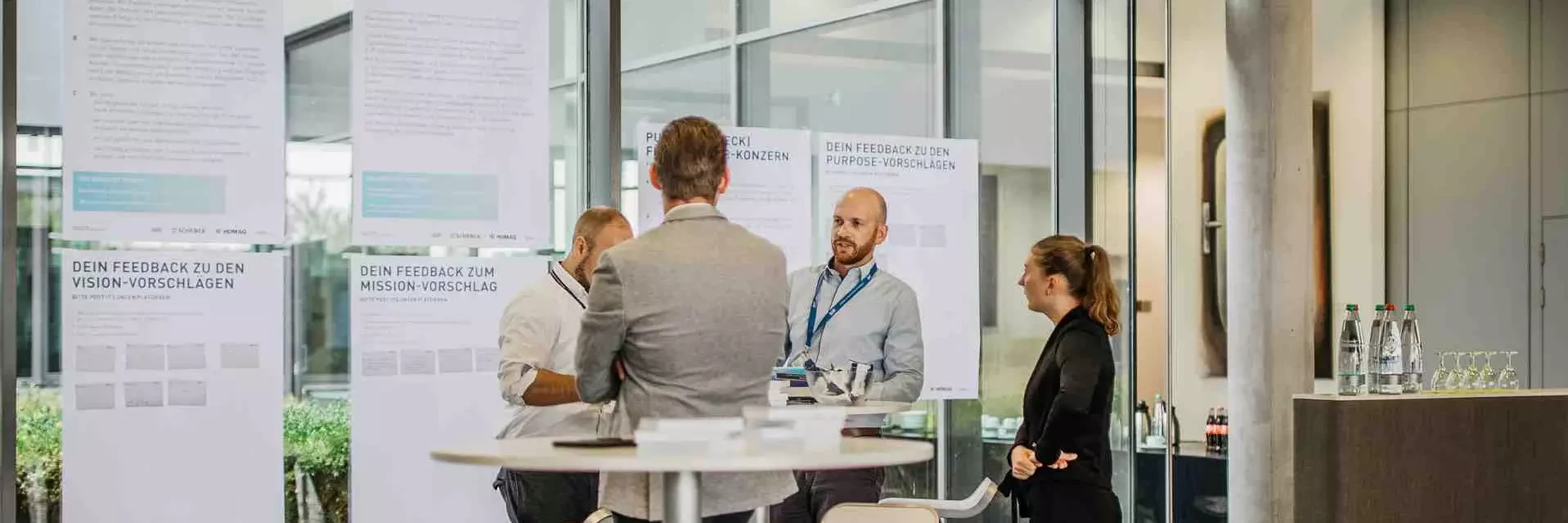 Dürr Leitbild-Workshop Teilnehmende diskutieren Ideen