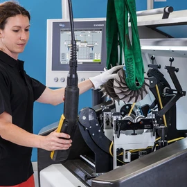 Schenck’s balancing systems are used to balance a range of different components — for example turbochargers for cars.