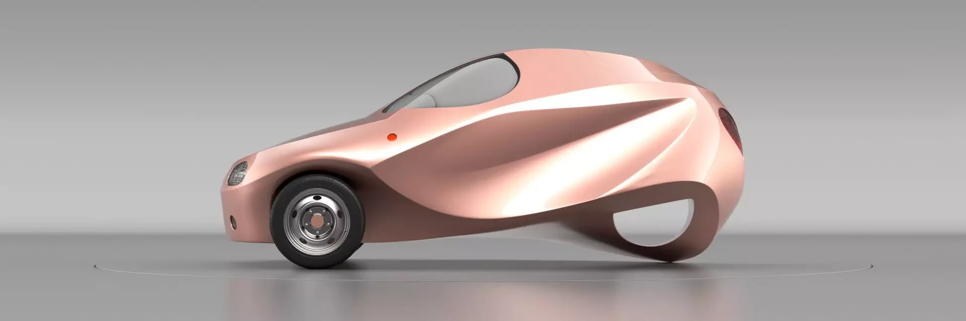 Cosy values Lackfarbe auf futuristischem Auto