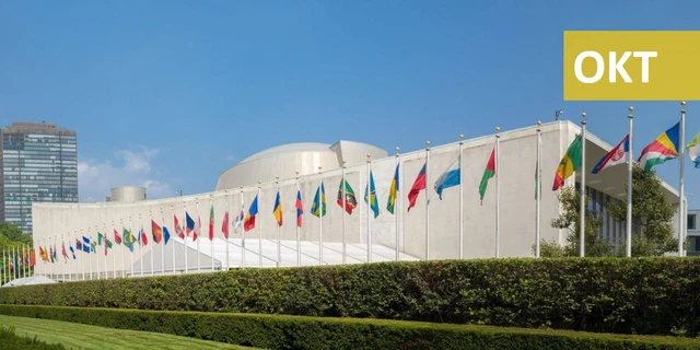 UN Hauptquartier und Kachel Monat Oktober