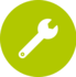 icon wrench green