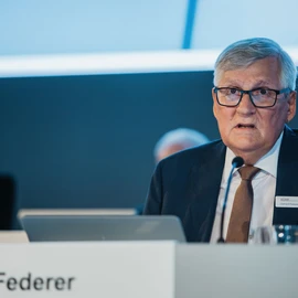 Gerhard Federer at the Dürr AG´s annual general meeting 2023