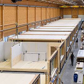 Production technology for timber construction elements
