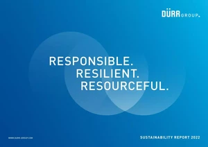 Cover Dürr Group sustainability report 2022
