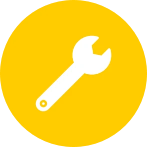 icon wrench yellow