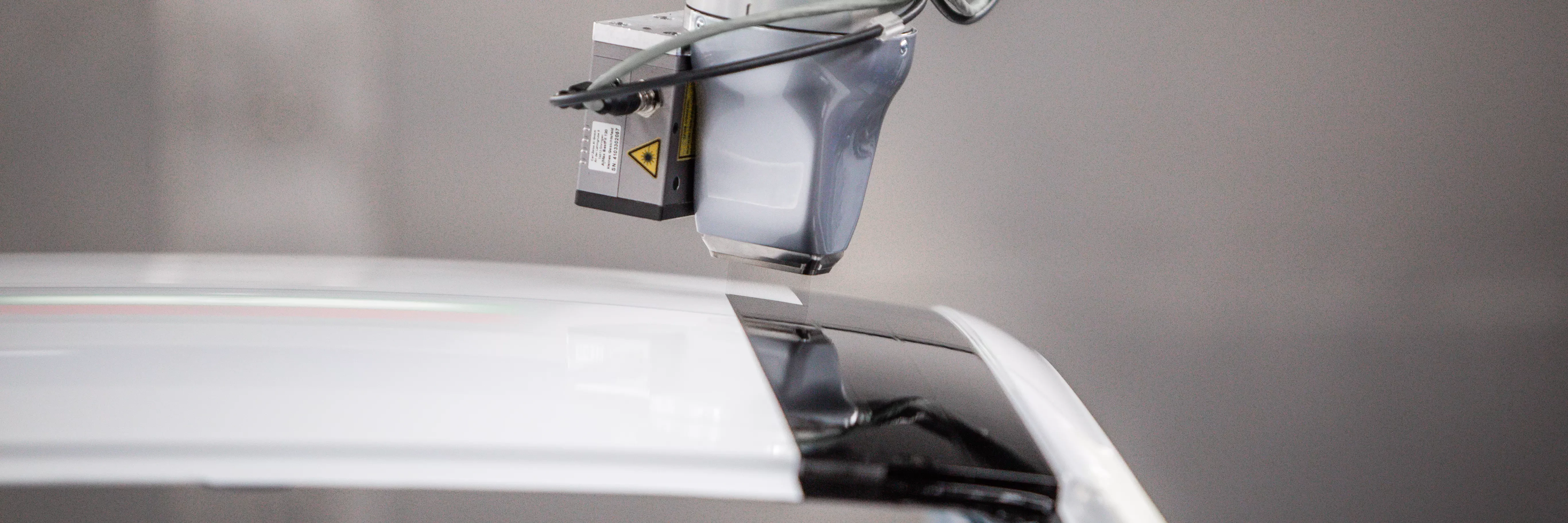 EcoPaintJet system applying sharp paint lines