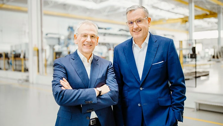 Board of Management of Dürr AG (from left to right): Dietmar Heinrich (CFO), Dr. Jochen Weyrauch (CEO)