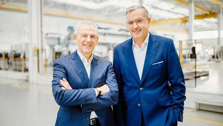 Board of Management of Dürr AG (from left to right): Dietmar Heinrich (CFO), Dr. Jochen Weyrauch (CEO)