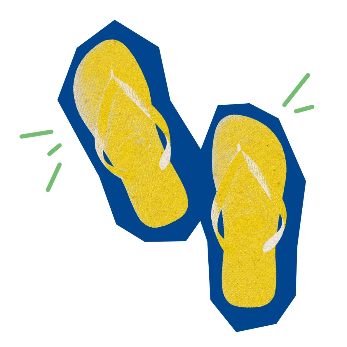 Grafik von brasilianischen Flip-Flops