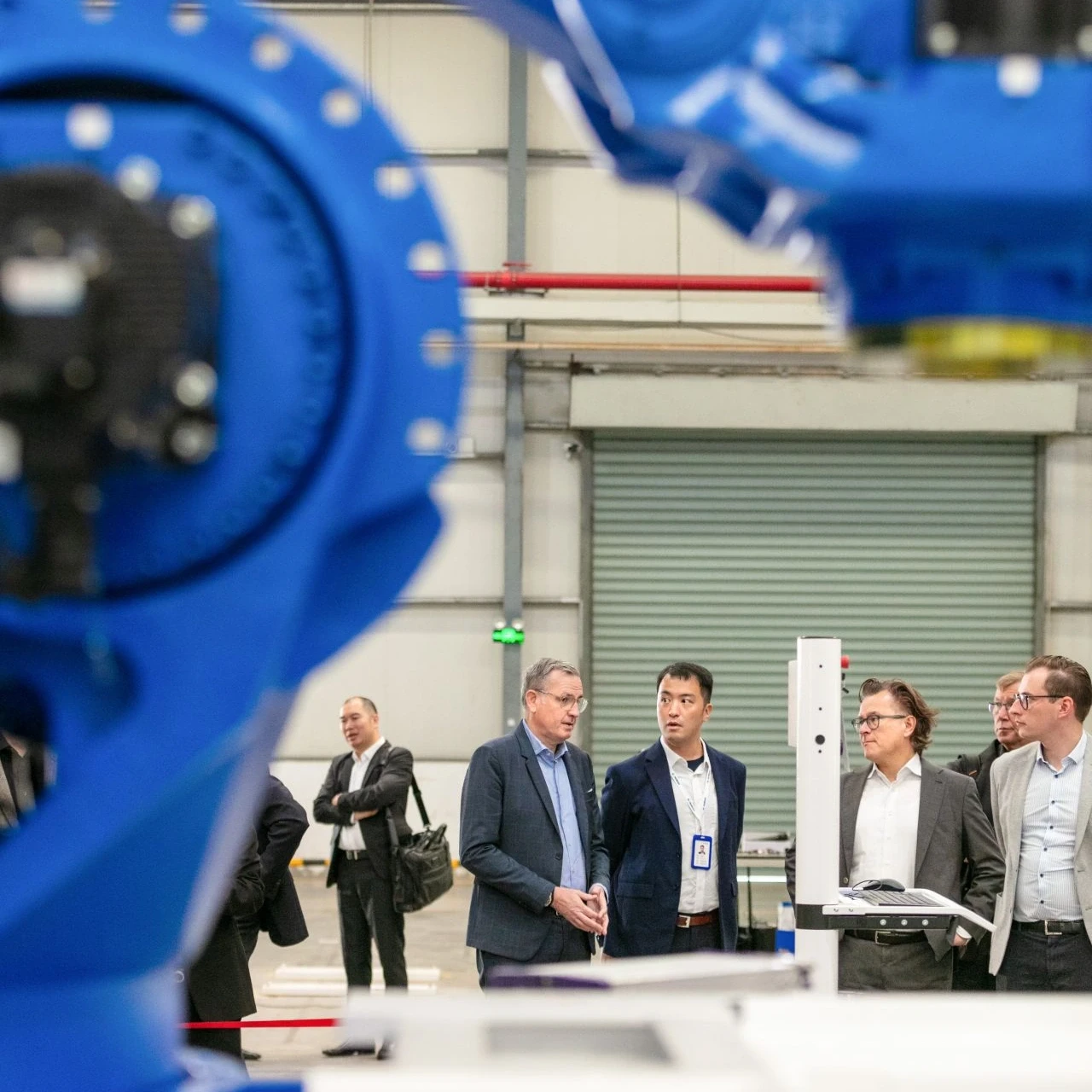 Members of the management on the factory tour
