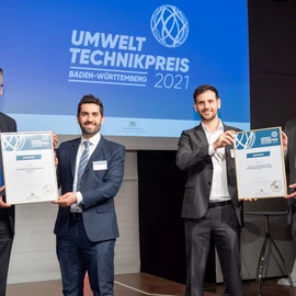 Dürr Gruppenfoto beim Umwelttechnikpreis Baden-Württemberg