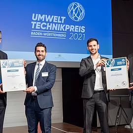 Dürr Gruppenfoto beim Umwelttechnikpreis Baden-Württemberg