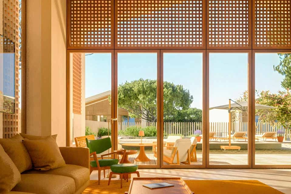 Interior design made of wood