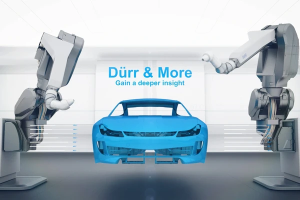 duerr robots and a car body
