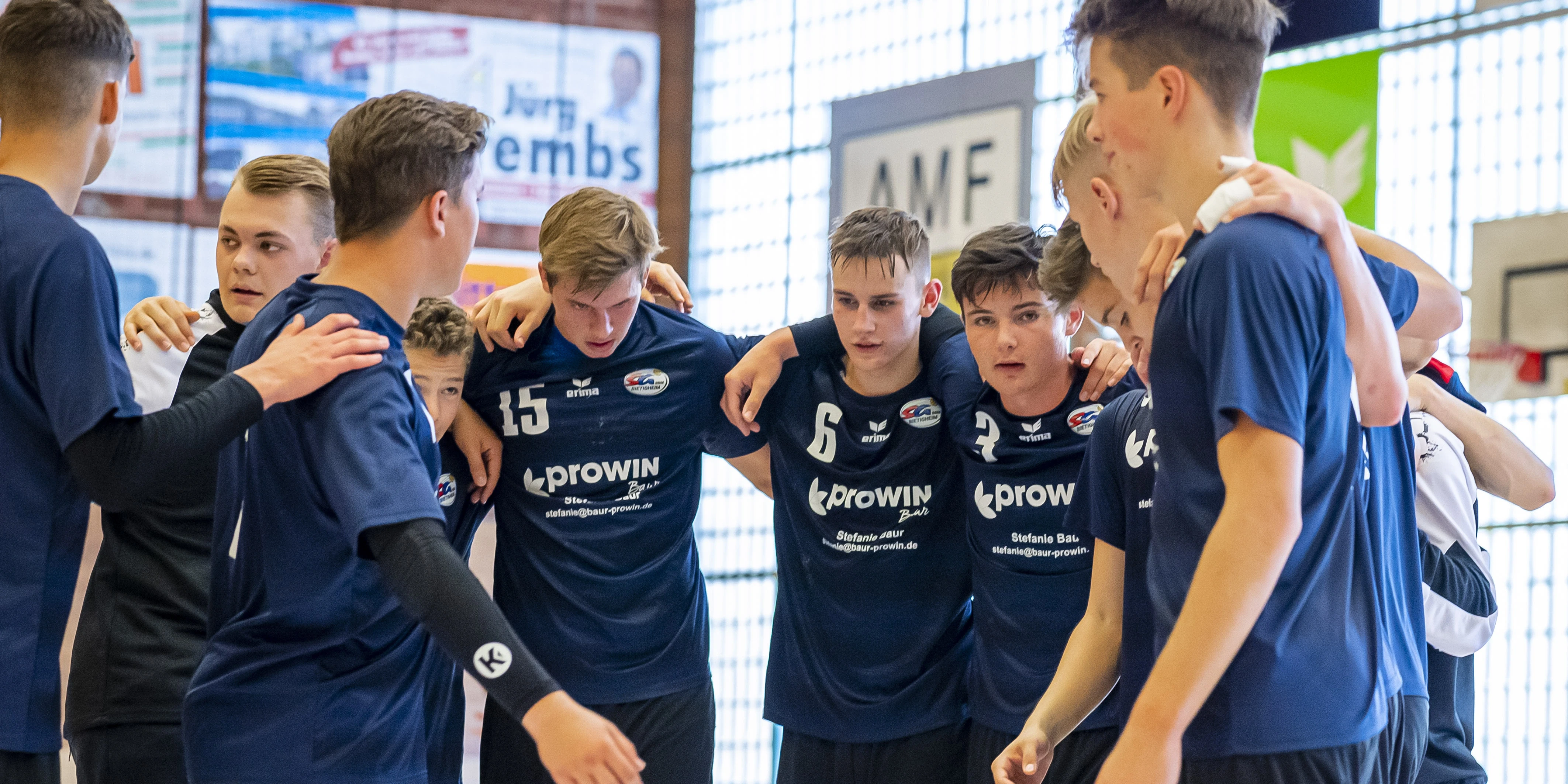 The young players of the SG BBM handball club in Bietigheim-Bissingen are supported by Dürr AG.