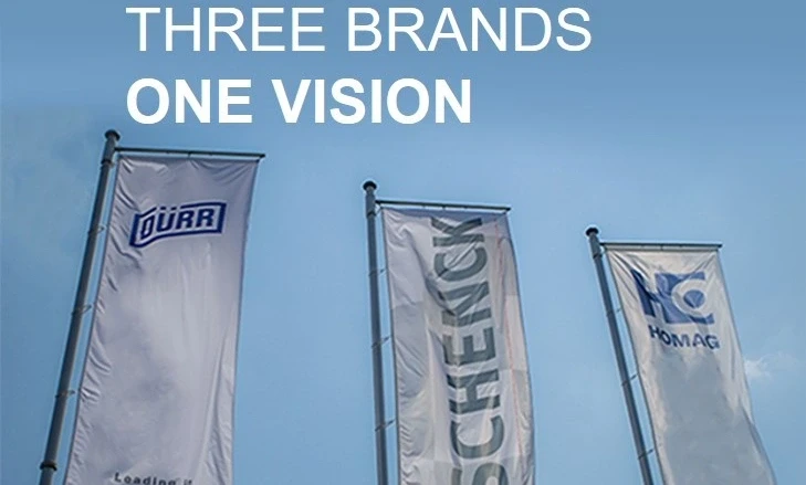 Our three brands: Dürr, Schenck and HOMAG.