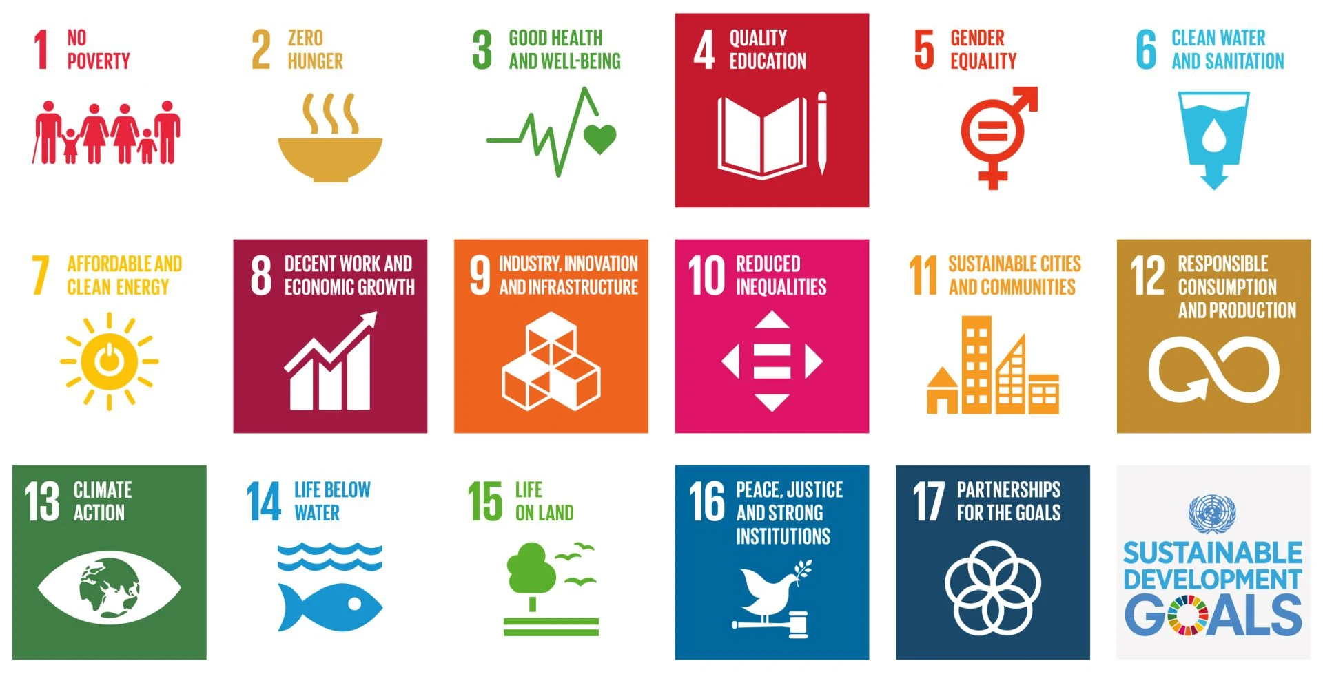The 17 Sustainable Development Goals (SDGs)