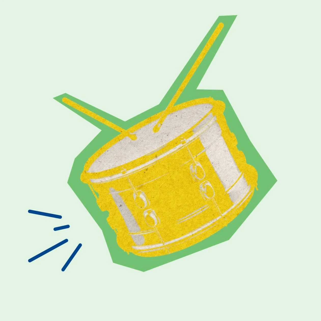Grafik von brasilianischen Trommeln