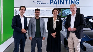 Hanjo Hermann, Tayfun Tok, Dr. Sandra Detzer and Dr. Hannes Schmüser (from left to right)