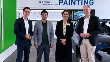 Hanjo Hermann, Tayfun Tok, Dr. Sandra Detzer and Dr. Hannes Schmüser (from left to right)