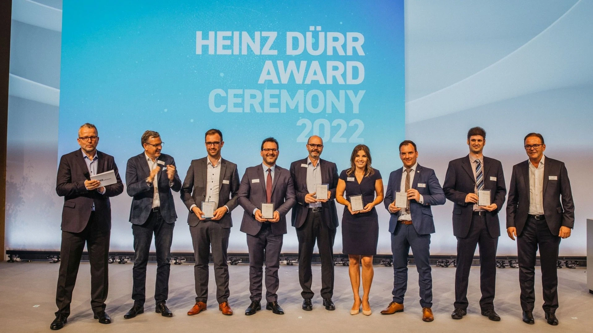 Gruppenbild bei der Heinz Dürr Award Zeremonie 2022