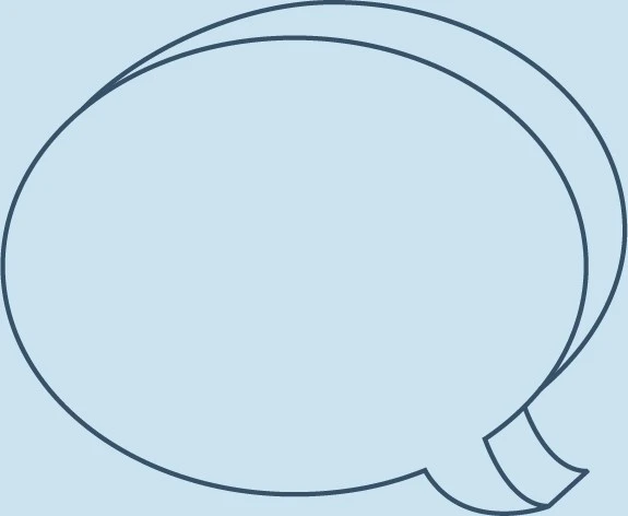 Drawing of speech bubble