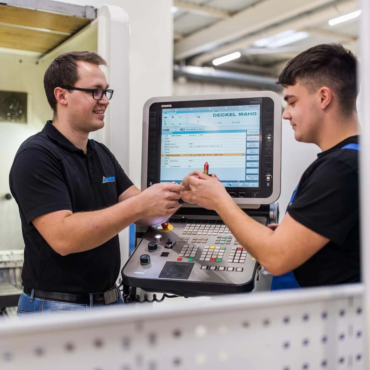 Ivo Reinberger with an BENZ apprentice