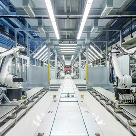 Robots from the EcoRSi range in a factory