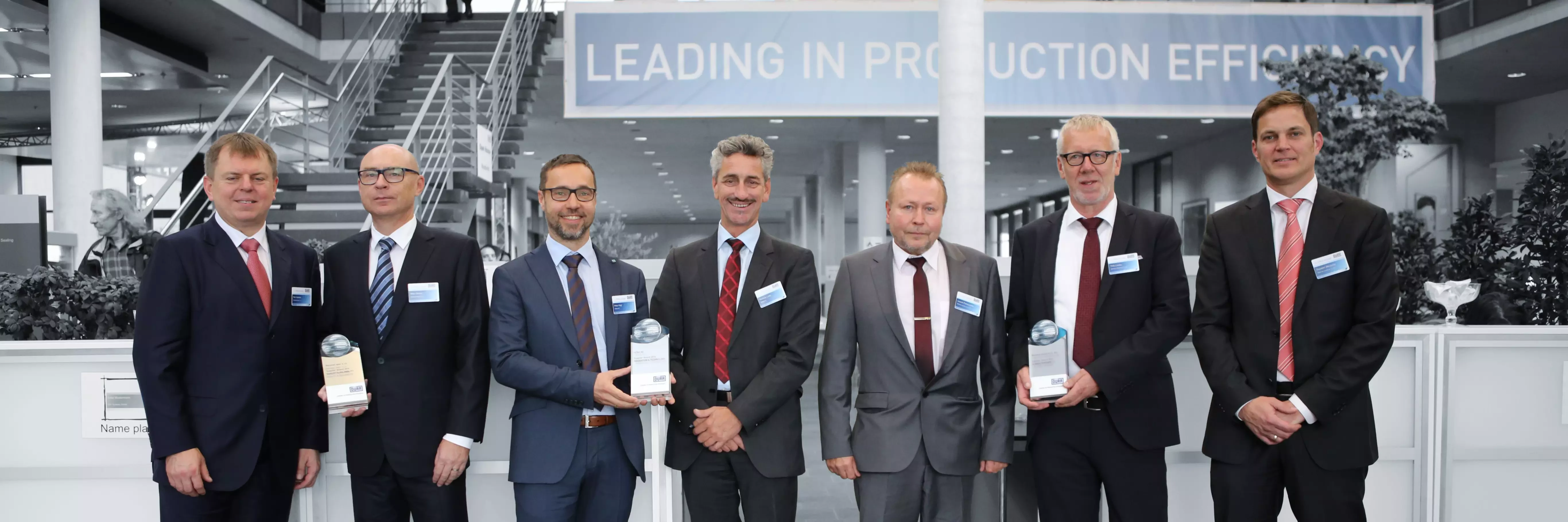 Bild der Gewinner des Dürr Supplier Award