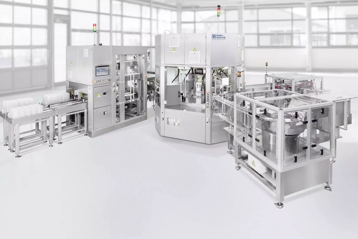 Teamtechnik Montagesystem in einer Fabrik