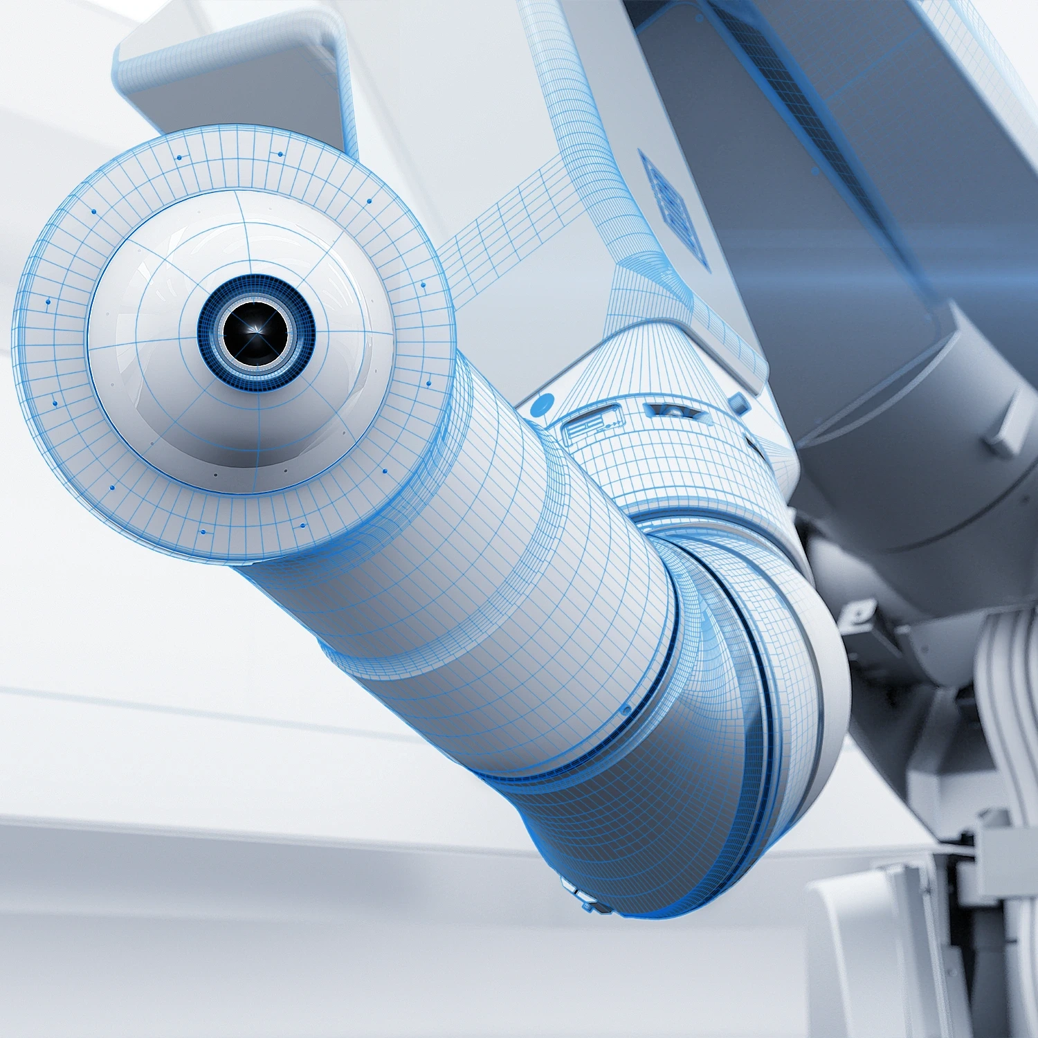 paint robot with technical illustrations