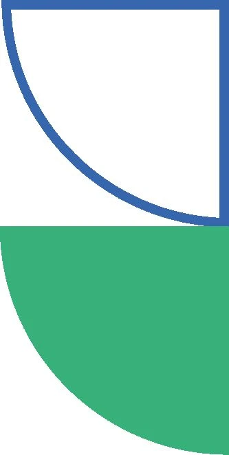 Geometric shapes in different colors