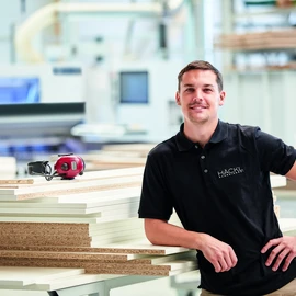 carpenter in a workshop